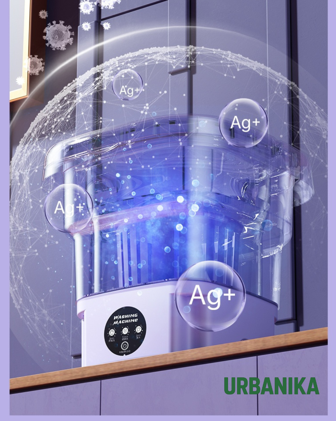 Mini Lavadora Portátil Plegable